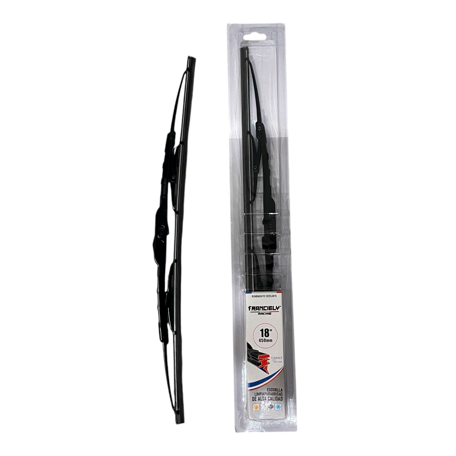 LIMPIA PARABRISA FRANCIELY METAL 408B2 18" PAR (X50)